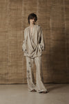 Mutedance 25 Spring/Summer Silk Linen Loose Trousers Series MD-MD25SS81-GREY MD25SS77